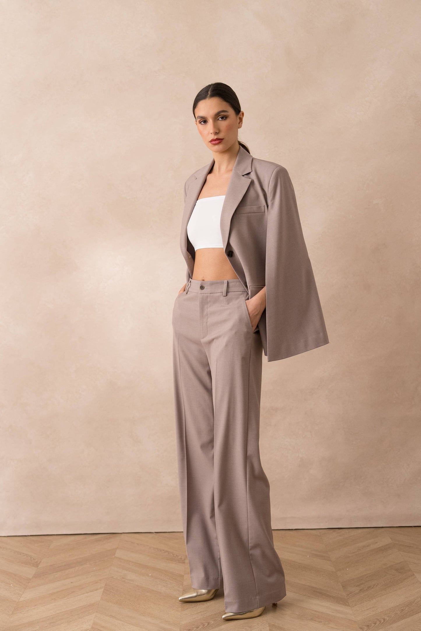 Vision - Oversize-Cape-Jacke mit strukturierter Passform