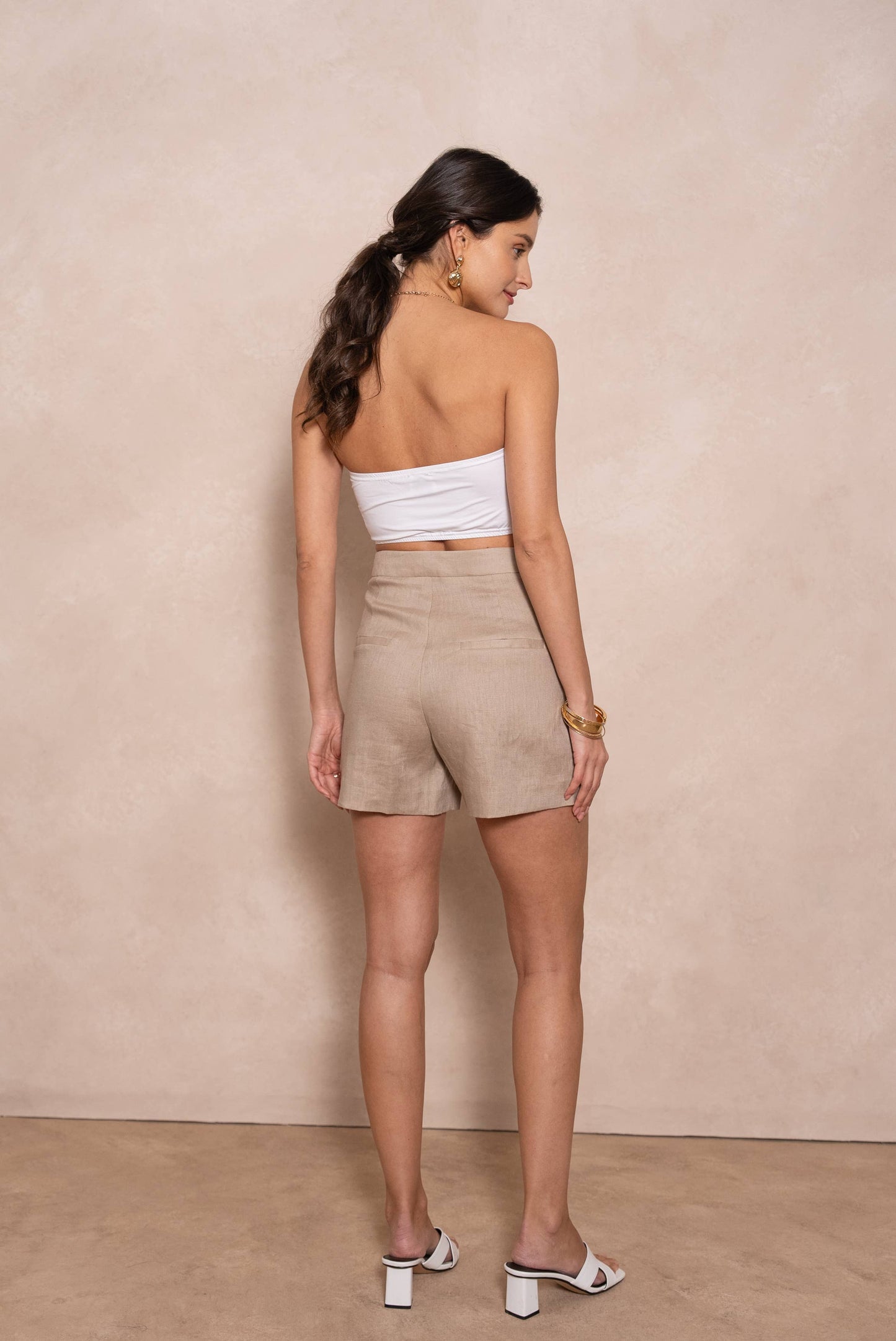 Lina - Shorts aus hochwertigem Leinen