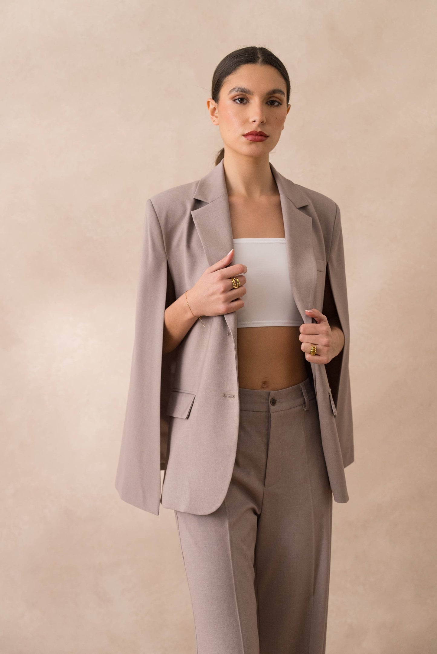 Vision - Oversize-Cape-Jacke mit strukturierter Passform