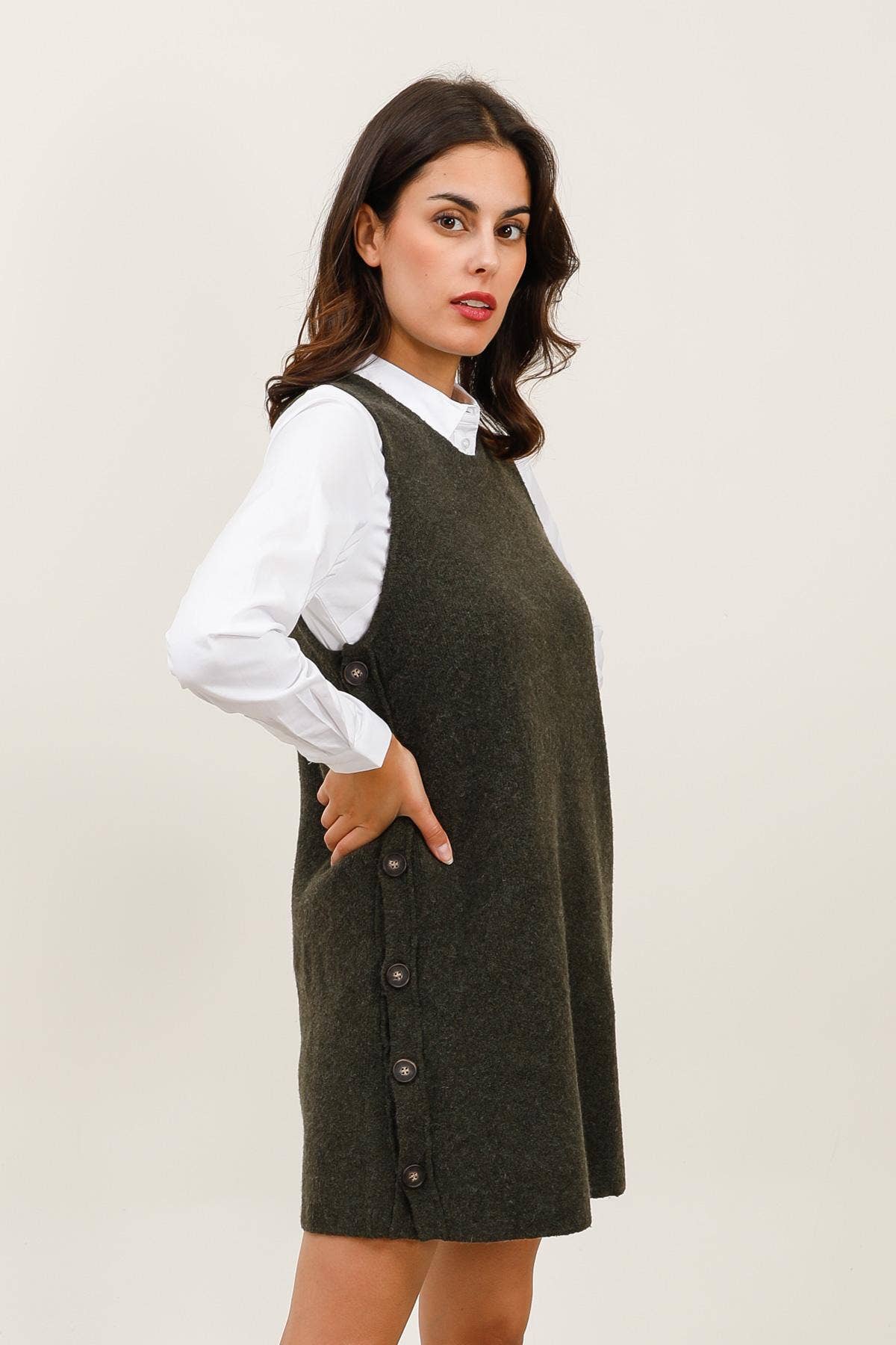 Eira - Ärmelloses Strickkleid