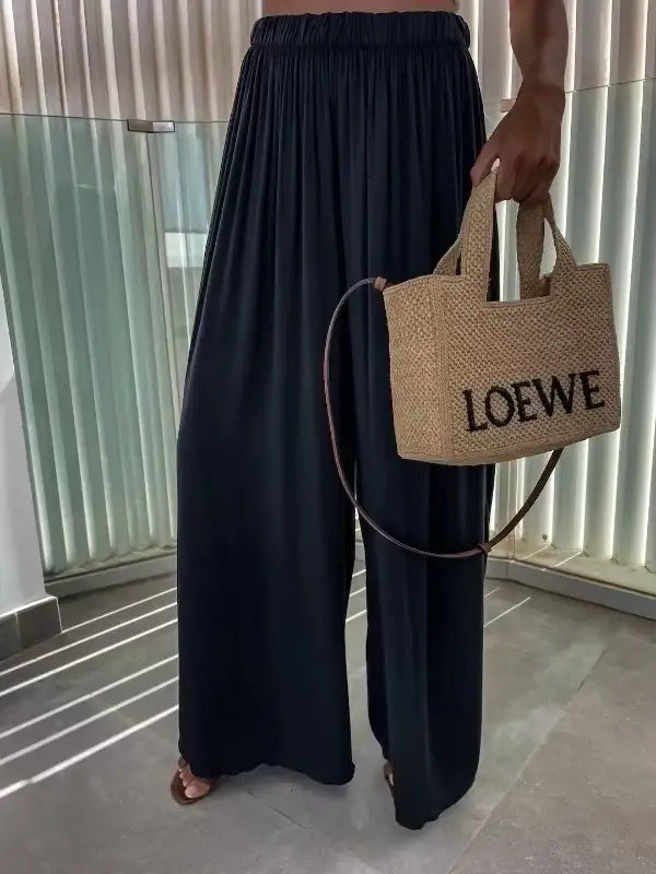 Ease Vibes Pants - Weite fließende Hose - 100% Viskose